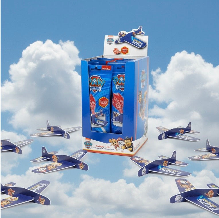 PAW Patrol – Candy Jet | Sucette + Avion en mousse à construire