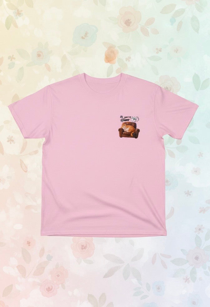 T-shirt chat roux rigolo