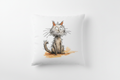 Taie d'oreiller Chat Illustré
