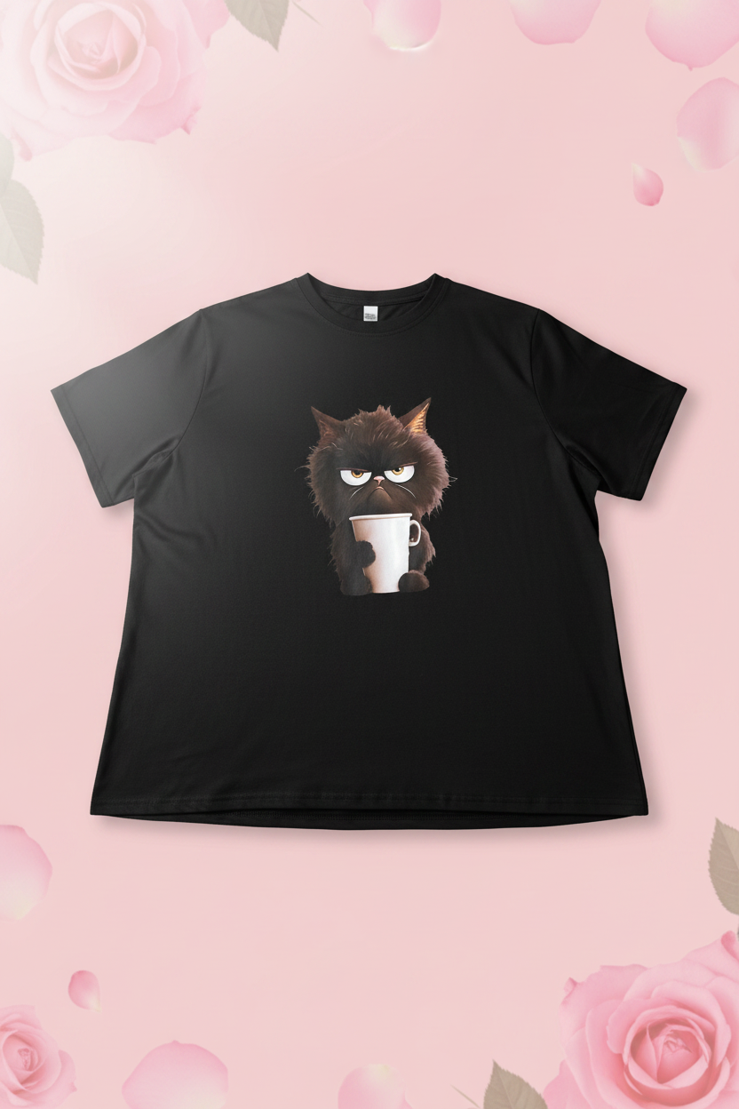 T-shirt Chat Grognon & Café