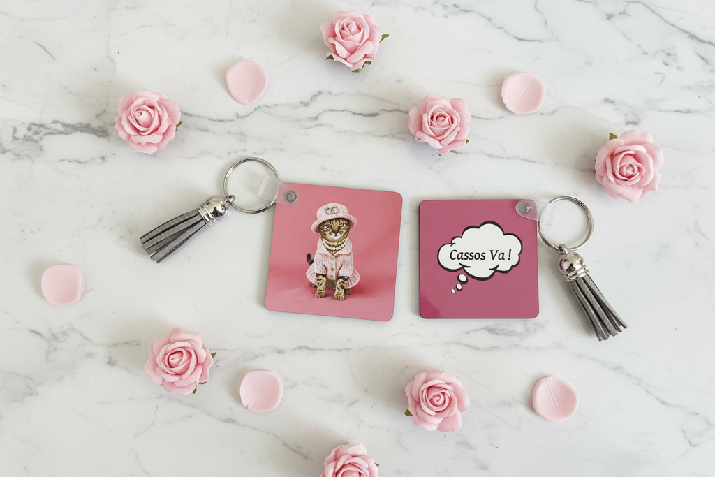 Porte-clé Chat Soquette – Cassos Va !