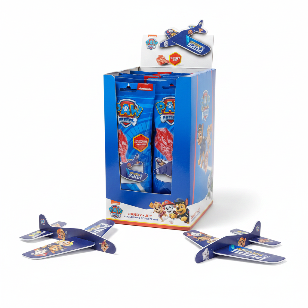 PAW Patrol – Candy Jet | Sucette + Avion en mousse à construire