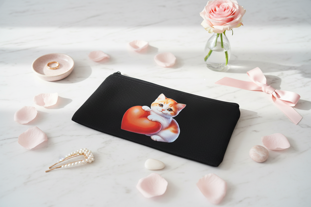 Trousse multifonctions motif chat
