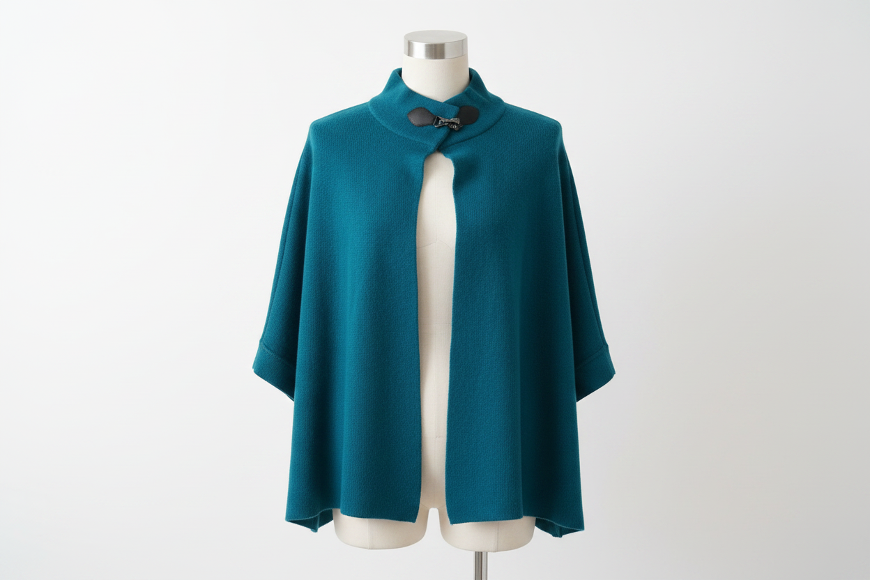Cape Taille Unique – Bleu Canard