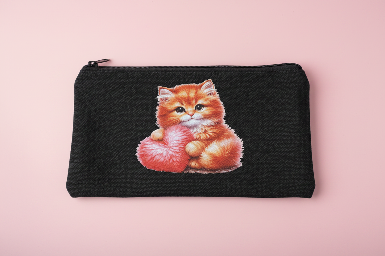 Trousse multifonctions motif chat