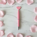 Stylo cœur rose